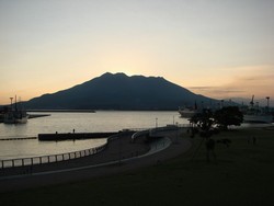 ダイヤモンド桜島 写真フリー素材